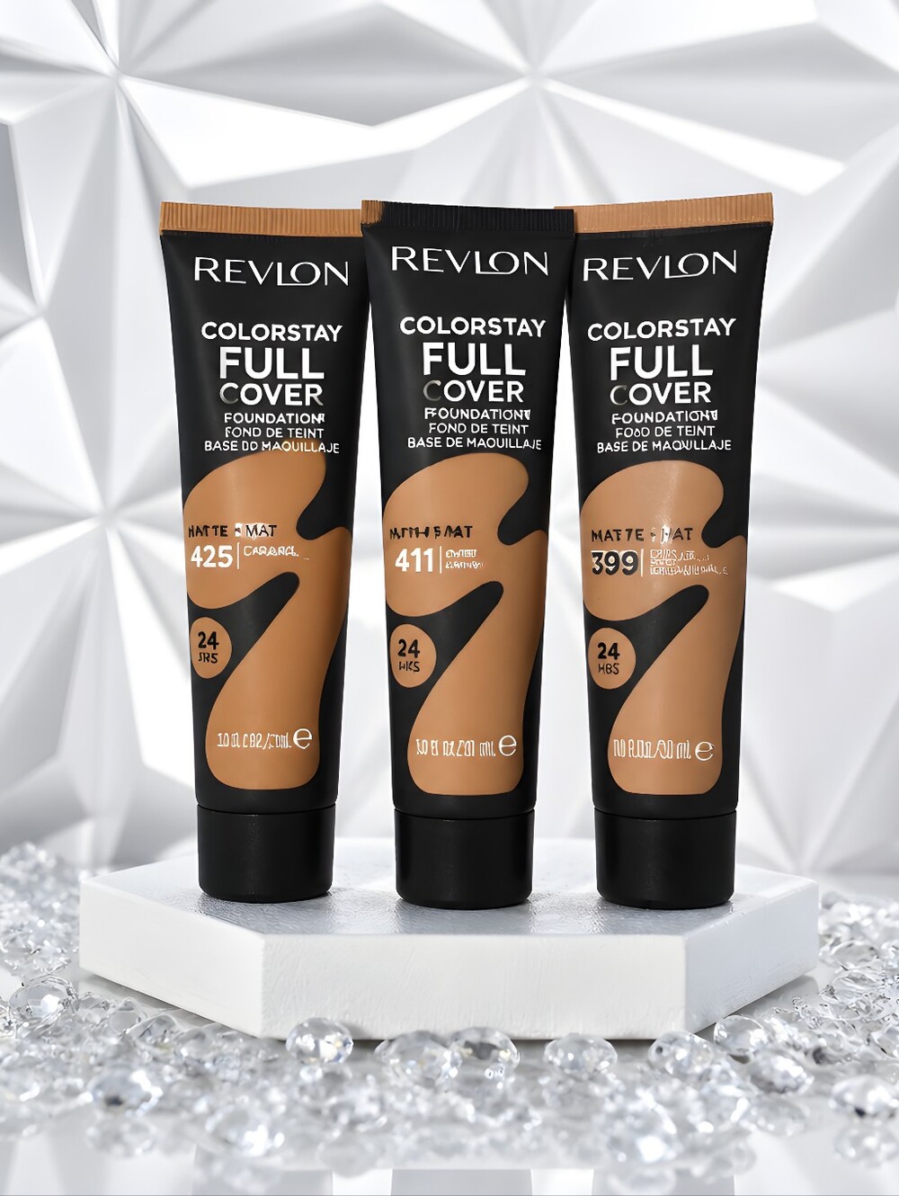 Revlon ColorStay- Full Cover Foundation - Trio Of Tan Shades. 390, 425 & 410.
